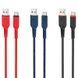 Кабель HOCO X59 USB to Type-C 3A, 1m, nylon, TPE connectors, Red (6931474744937) [802242], фото 4