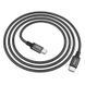 Кабель HOCO X14 Type-C to Type-C 60W, 1m, nylon, aluminum connectors, Black (6931474752215) [802512], фото 6