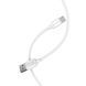 Кабель BOROFONE BX14 USB to Type-C 2.4A, 3m, PVC, TPE connectors, White (6957531090397) [803313], фото 5