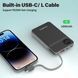 УМБ Choetech Magnetic Wireless 10000mAh 22.5W,PD,QC3.0 USB-A,2xUSB-C AppleWatchcharg,build in type-C (B695-BK) [405429], фото 8