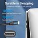 Кабель Vention USB Type-C - USB Type-C (M/M) TPE Round PD 60W, 3A, 0.5 м, Black (COSBD) [604008], фото 6