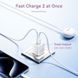 Зарядний пристрій 2xUSB 30W (USB-A/USB-C) + USB-C cable М-М White Vention (TZ-FEQW0-EU-01) [405450], фото 7