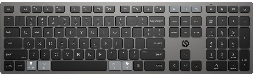 Комплект клавіатура та миша HP 720 Multi-Device Rechargeable, BT, EN/UK, чорний (9T5A9AA) [103723]