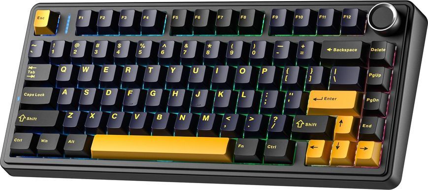 Клавіатура бездротова Aula F75 Black (6948391208626) [611969]