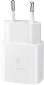 Зарядний пристрій мережевий Samsung 15Вт USB-С, кабель USB-C > USB-C, 1м, білий (EP-T1510XWEGEU) [108453]