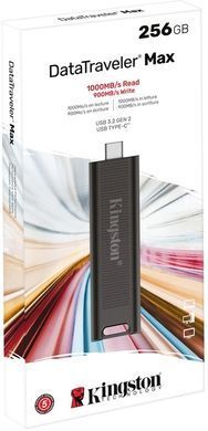 Флеш-накопичувач USB3.2 256GB Type-C Kingston DataTraveler Max Black (DTMAX/256GB) [607258]