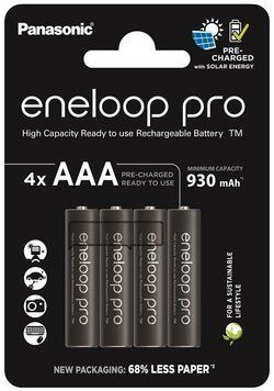 Акумулятор Panasonic Eneloop NI-MH Pro AAA 930 мАч, 4 шт. (BK-4HCDE/4CP) [113427]