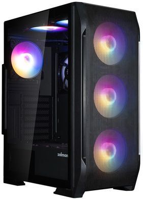 Корпус Zalman N7PLUSV2 з БЖ ZM700-LX3 1xUSB3.0, 2xUSB2.0, 6x120мм Rainbow RGB, 1x120мм, VGA 340мм, LCS ready, TG Side Window, ATX, чорний (N7PLUSV2+ZM700-LX3) [112531]