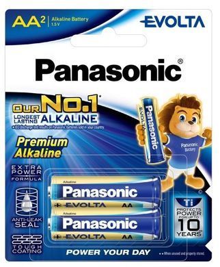 Батарейка Panasonic Evolta лужна AA блістер, 2 шт. (LR6EG/2B) [115159]