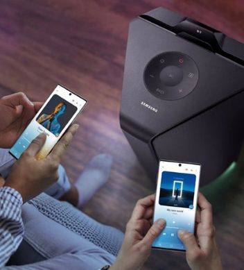 Акустична система Samsung MX-T70 1500Вт, 2.0, BT, USB, 3.5 Mini Jack, IPX5, Party Lights+, SBC, AAC, aptX, чорний (MX-T70/UA) [113274]