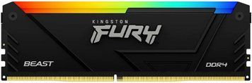 Пам'ять ПК Kingston DDR4 64GB KIT (32GBx2) 3200 FURY Beast RGB (KF432C16BB2AK2/64) [103889]
