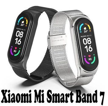 Ремінець BeCover Metal для Xiaomi Mi Smart Band 7 Rose Gold (707496) [604808]