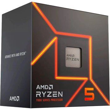 Процесор AMD Ryzen 5 6C/12T 7600 (3.8/5.1GHz Boost,38MB,65W,AM5,Wraith Stealth cooler) box (100-100001015BOX) [405210]