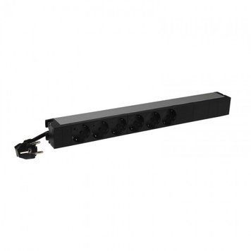 Пристрій розподілення електроживлення Legrand Rack PDU, 1U, 16А, (6) Schuko, кабель живлення 3м (646806) [12933]
