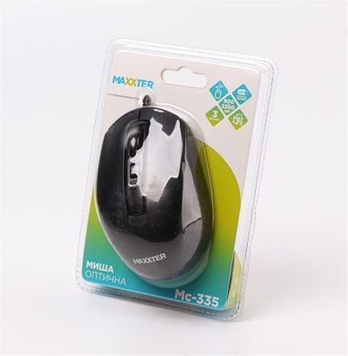 Миша Maxxter Black (Mc-335) [608416]