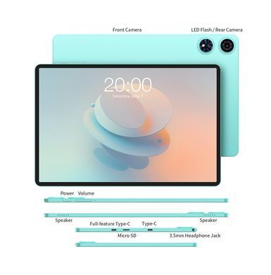 Планшет Teclast P50AI 11" 6ГБ, 128ГБ, 7000мА&bull;год, Android, блакитний (6940709687147) [101401]