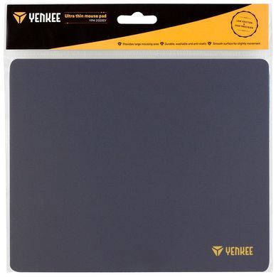 Килимок для мишi Yenkee YPM 2000GY Ultra thin mouse pad (45009516) [202970]