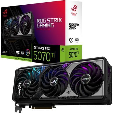 Відеокарта ASUS GeForce RTX 5070 TI 16GB GDDR7 OC ROG-STRIX-RTX5070TI-O16G-GAMING (90YV0M90-M0NA00) [102580]