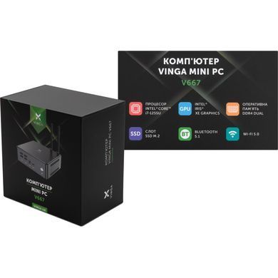 Комп'ютер Vinga Mini PC V667 (V6671255U.161T) [725605]