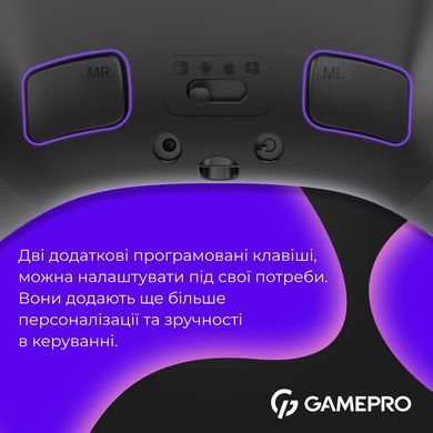 Геймпад GamePro із зарядною станцією Black (GPX13BDOC) [615522]