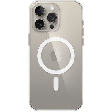 Чохол-накладка Apple Clear Case with MagSafe для Apple iPhone 15 Pro Max Clear (MT233) [614571]