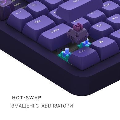 Клавіатура Dark Project ALU87 Celestial Violet (DPKB_CELESTIAL_87_ANSI_UA) [616559]