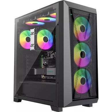 Корпус Xilence XILENT X ARGB X912.ARGB USB-C3.2+2xUSB3.0, 3xARGB+1xBLACK FAN 12cm, без БЖ ATX (XG151_X912.ARGB) [403396]