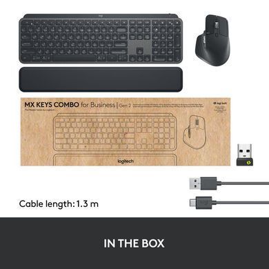 Клавіатура + миша MX KEYS COMBO ENG LOGITECH (920-010933) [500064]