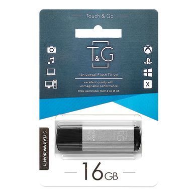 Флеш-накопичувач USB 16GB T&G 121 Vega Series Silver (TG121-16GBSL) [618593]