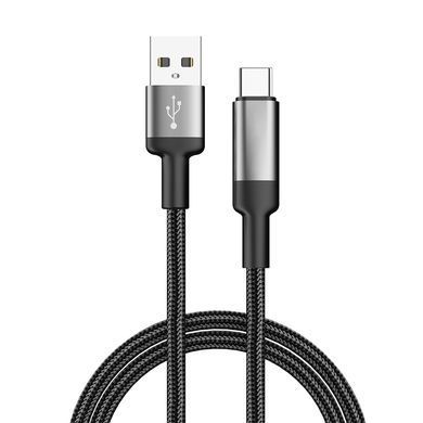 Кабель ColorWay USB - USB Type-C (M/M), braided wire, 6А, 2 м, Black (CW-CBUC097-BK) [620115]