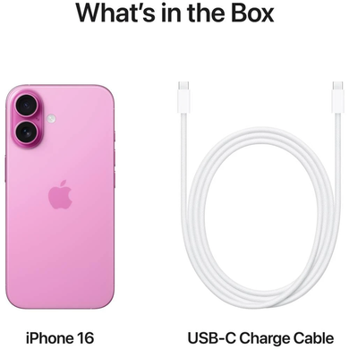 Смартфон Apple iPhone 16 128GB Pink (MYEA3SX/A) [21810]