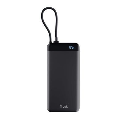Акумулятор портативний літій-іонний power bank Trust Fiera, 20000мА&middot;год, 2хUSB-C, 20W, PD/QC 3.0, чорний (25881_TRUST) [112810]