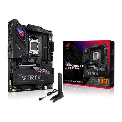 Материнcька плата ASUS ROG STRIX B850-E GAMING WIFI sAM5 B850 4xDDR5 M.2 HDMI DP USB Type-C Wi-Fi BT ATX (90MB1J60-M0EAY0) [109166]