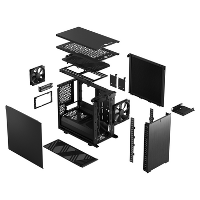 Корпус для ПК FRACTAL DESIGN Define 7 Nano - Black Solid (FD-C-DEF7N-01) [303867]