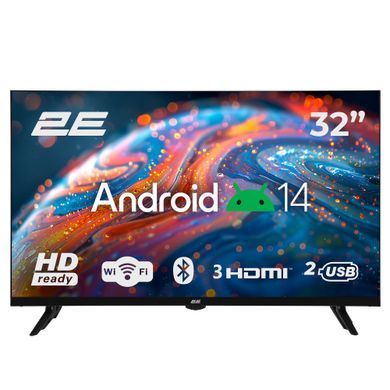 Телевізор 32" 2E LED HD 60Hz Smart Android Black (2E-32A07B) [111350]