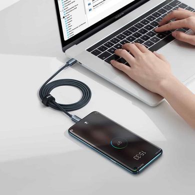 Кабель Baseus Crystal Shine Series Fast Charging Data Cable Type-C to Type-C 100W 1.2m Black (CAJY000601) [802489]