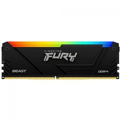 Пам'ять ПК Kingston DDR4 64GB KIT (32GBx2) 3200 FURY Beast RGB (KF432C16BB2AK2/64) [103889]