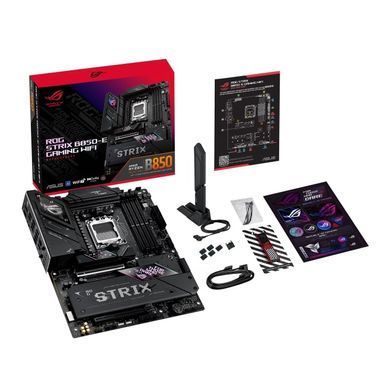 Материнcька плата ASUS ROG STRIX B850-E GAMING WIFI sAM5 B850 4xDDR5 M.2 HDMI DP USB Type-C Wi-Fi BT ATX (90MB1J60-M0EAY0) [109166]