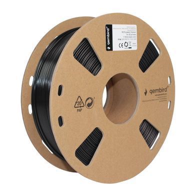 Філамент пластик Gembird для 3D-принтера 3DP-PETG 1.75 мм 1 кг, чорний (3DP-PETG1.75-01-BK) [617143]