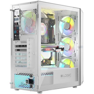 Корпус LogicConcept PORTOS MESH+GLASS ARGB fans 4x120mm WHITE без БЖ ATX (AT-PORTOS-20-0000000-0002) [402970]