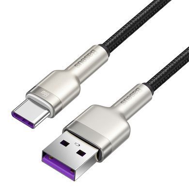 Кабель Baseus Cafule Series Metal Data Cable USB to Type-C 66W 0.25m Black (CAKF000001) [802252]