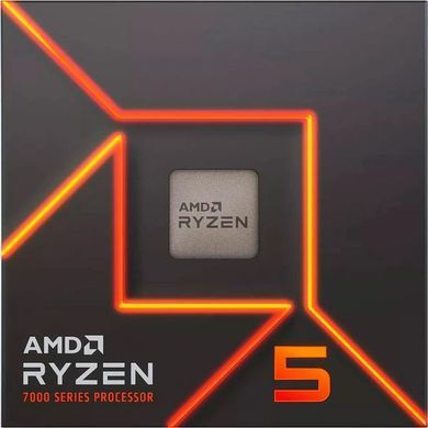 Процесор AMD Ryzen 5 6C/12T 7600 (3.8/5.1GHz Boost,38MB,65W,AM5,Wraith Stealth cooler) box (100-100001015BOX) [405210]