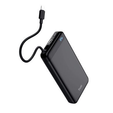 Акумулятор портативний літій-іонний power bank Trust Fiera, 20000мА&middot;год, 2хUSB-C, 20W, PD/QC 3.0, чорний (25881_TRUST) [112810]