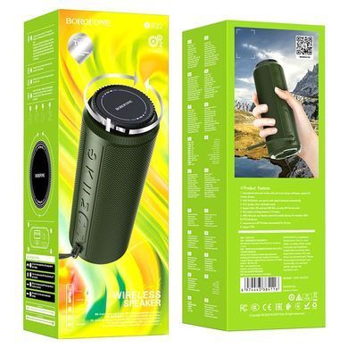 Портативна колонка BOROFONE BR22 sports wireless speaker, 5W*2, Dark Green (6974443384116) [806364]