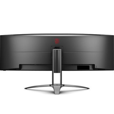 Монітор TFT 49" AOC, VA, 5120x1440, 165Гц, вигн., HDMIx3, DP, USB-C, USB-hub, HAS, кол, чорний (AG493UCX2) [400513]