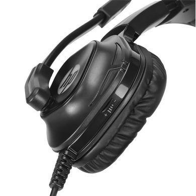 Гарнітура HP Gaming, 2х3,5мм+USB, LED, Black (DHE-8002) [41789]