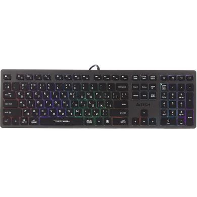 Клавіатура A4Tech Fstyler FX60H Grey Neon Backlit (FX60H USB (Grey) Neon backlit) [605953]
