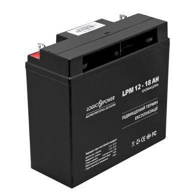 Акумуляторна батарея LogicPower LPM 12V 18AH (LPM 12 - 18 AH) AGM (LP4133) [618749]