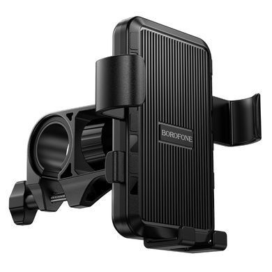 Велотримач для телефона BOROFONE BH137 Knight motorcycle bicycle universal holder Black (6941991122934) [806639]