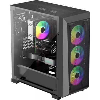 Корпус Xilence XILENT X ARGB X912.ARGB USB-C3.2+2xUSB3.0, 3xARGB+1xBLACK FAN 12cm, без БЖ ATX (XG151_X912.ARGB) [403396]